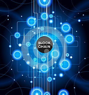 Blockchain cryptocurrency template.