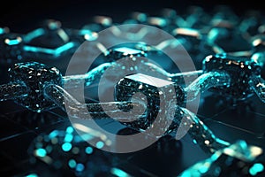 Blockchain Network Macro. Generative AI