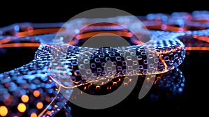 Blockchain Network Structure - Hexagonal Linked Data, Future Technology