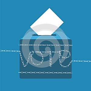 Blockchain online voting concept