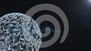 Blockchain technology concept abstract background.