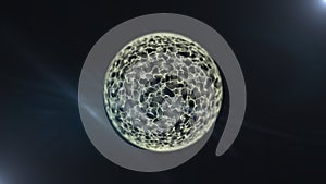 Blockchain technology concept abstract background.