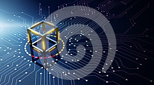 Blockchain technology concept