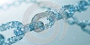 Abstract Digital Blockchain Chain Network