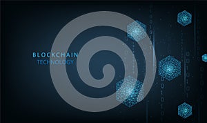 Blockchain technology concept design.