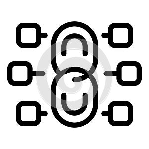 Blockchain technology connecting blocks in a secure and transparent network