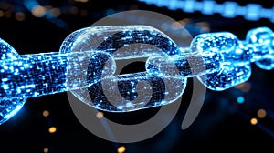 Blockchain technology creating secure digital links in cyberspace