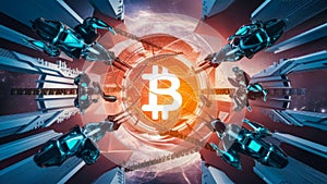 Blockchain Technology Integration. Big data storage, Cloud computing, Machine learning, Ai blockchain technology