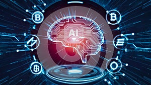 Blockchain Technology Integration. Big data storage, Cloud computing, Machine learning, Ai blockchain technology