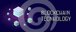 Blockchain technology - P2P distributed ledger technology DLT smart block chain decentralized secure storage.