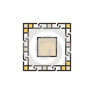 Blockchain Technology vector concept modern colored icon