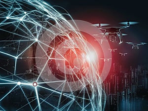 blockchain technology virtual image photo background