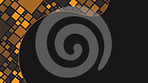 Blockchain technology web banner ad. Crypto tech background photo