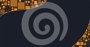 Blockchain technology web banner ad. Crypto tech background photo