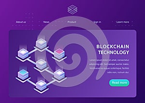 Blockchain technology webpage