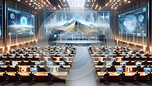 A blockchain university, Ai generated image