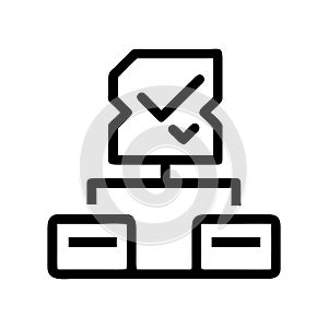 Blockchain Voting Icon â Digital Election Security Vector