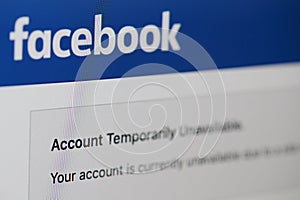Blocked facebook account