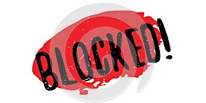 Blocked rubber stamp