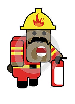 Blockhead fireman