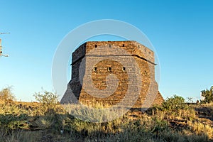 Blockhouse on hill guarded Prieska during Second Boer War