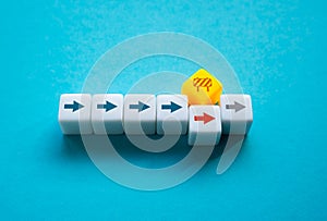 Blocking further action. Putting a halt to certain activities or decisions. photo