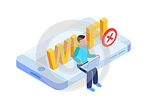 Blocking Internet Icon