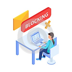 Blocking Internet Icon