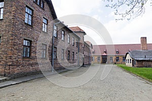 Blocks from Auschwitz concentration camp complex