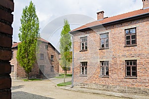 Blocks from Auschwitz concentration camp complex