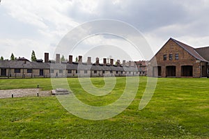 Blocks from Auschwitz concentration camp complex
