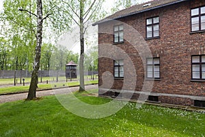 Blocks from Auschwitz concentration camp complex