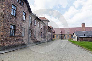 Blocks from Auschwitz concentration camp complex