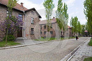 Blocks from Auschwitz concentration camp complex