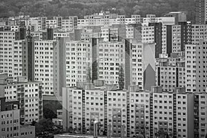 Blocks of flats from soviet communism era in Bratislava, Slovak Republic