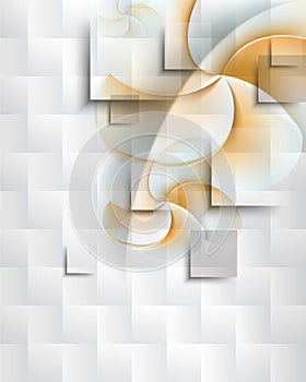 Blocks and flowers background