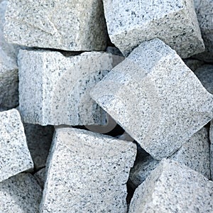 Blocks of granite