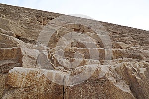 Blocks of Great Pyramid of Giza, Egypt