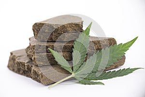 Blocks of hashish, a medical marijuana concentrate with