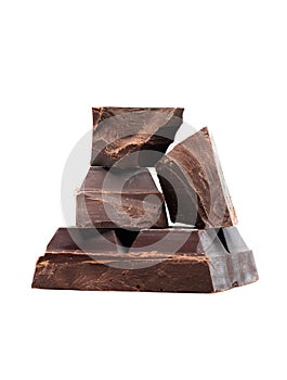 Blocks and pieces dark chocolate