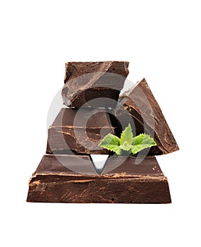 Blocks and pieces dark chocolate