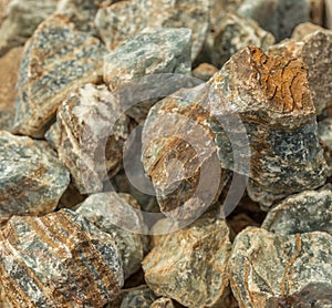 Blocks of Raw Natural Blue Quartz Crystals