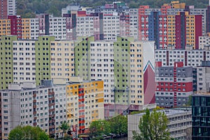 Blocks of flats from soviet communism era in Bratislava, Slovak Republic