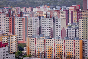 Blocks of flats from soviet communism era in Bratislava, Slovak Republic