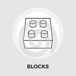 Blocks Vector Flat Icon