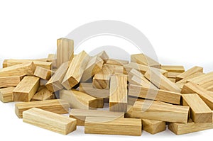 Blocks wood game (jenga)