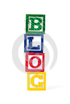 Blog - Alphabet Baby Blocks on white