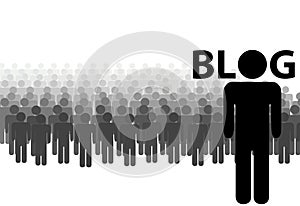 BLOG audience many readers by one blogger
