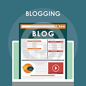 Blog, blogging and blogglers theme