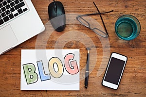 Blog, blogging concept